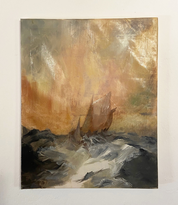 Ténue, 2021, oil on canvas, 50cm x 70cm